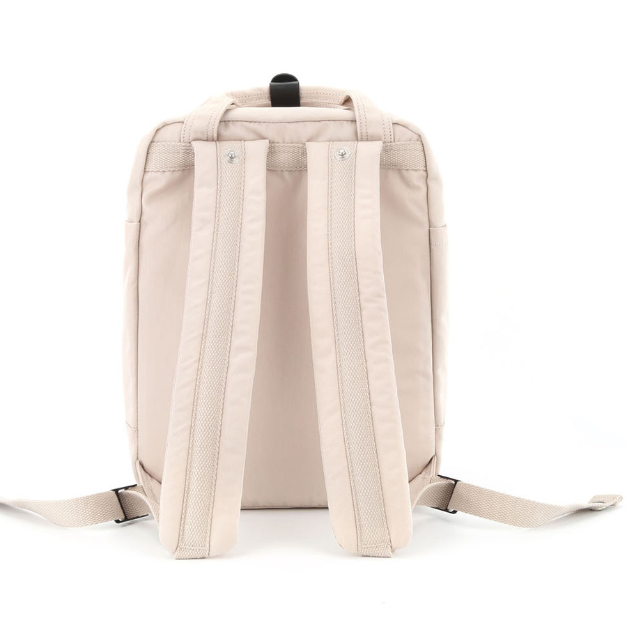 Pojemny, beżowy miejski plecak z miejscem na laptopa - Himawari