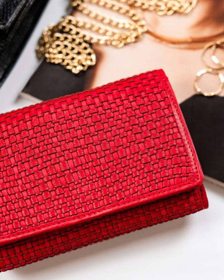 Elegancki portfel damski ze skóry naturalnej - Rovicky