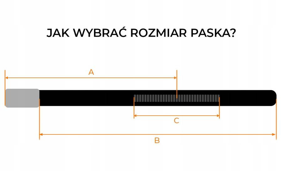 Skórzany pasek męski z metalową, automatyczną klamrą - Peterson