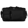 Czarna, sportowa torba podróżna z poliestru z paskiem na ramię - Peterson