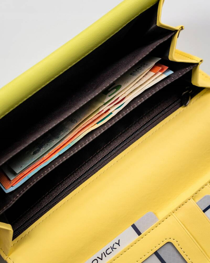 Elegancki, duży portfel damski ze skóry ekologicznej - 4U Cavaldi