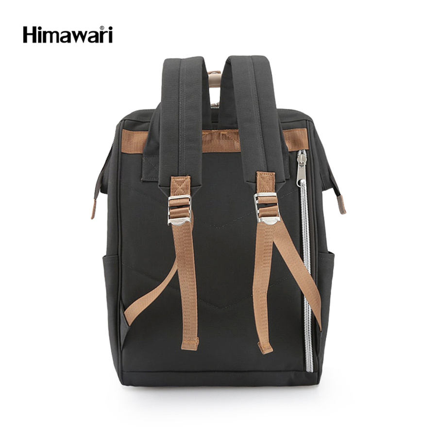 Ciemnoszary plecak damski na uczelnię z kieszenią na laptopa - Himawari