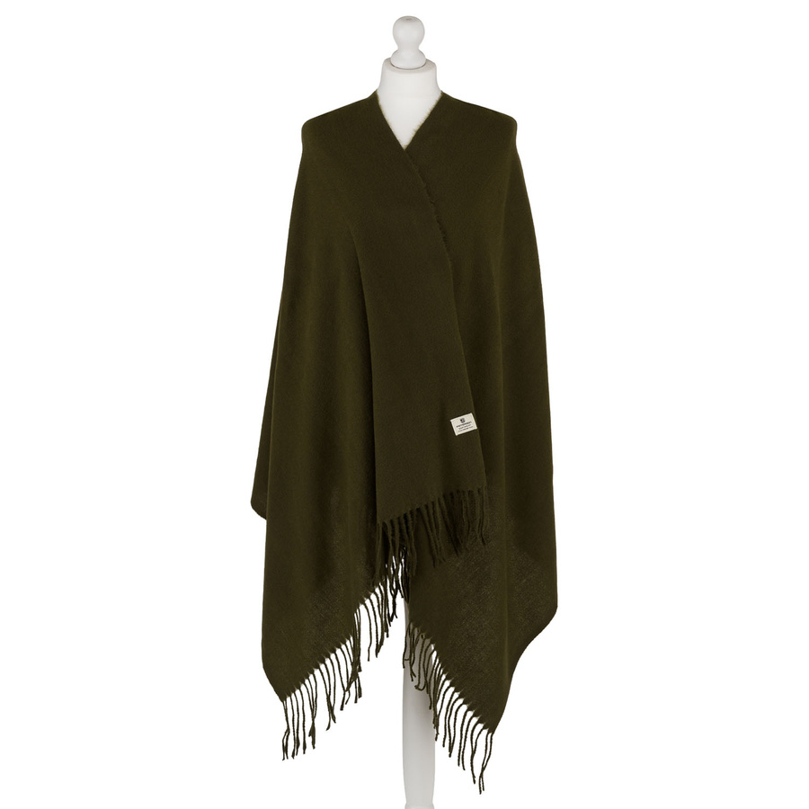 Elegancki szalik damski z poliestru w kolorze khaki - Peterson