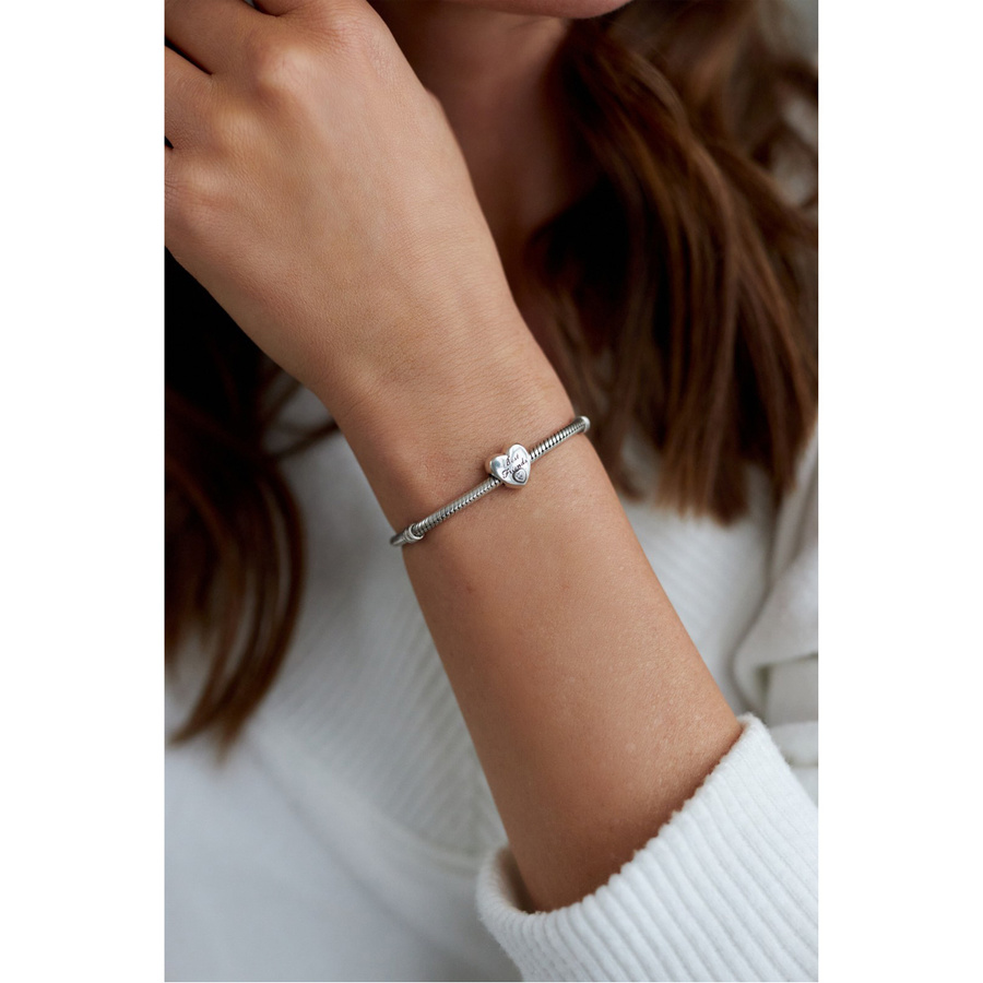 Srebrny charms best friends z cyrkonią do modułowej bransoletki - Peterson