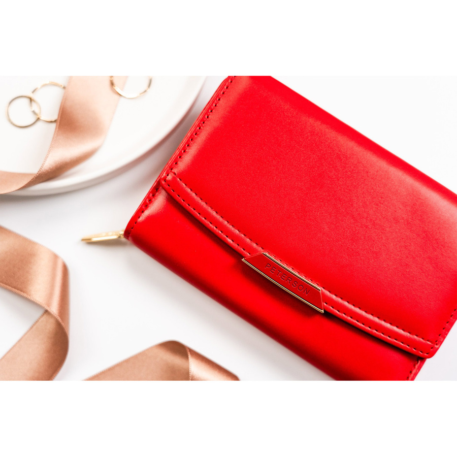 Damski zestaw prezentowy fashion: portfel , długopis, brelok - Peterson