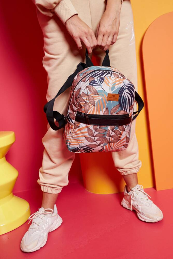 Wzorzysty, miejski plecak damski - Rovicky