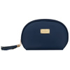 Granatowa kosmetyczka z materiału syntetycznego zamykana suwakiem - Peterson