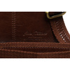 Dwukomorowa, brązowa listonoszka męska ze skóry naturalnej - Peterson