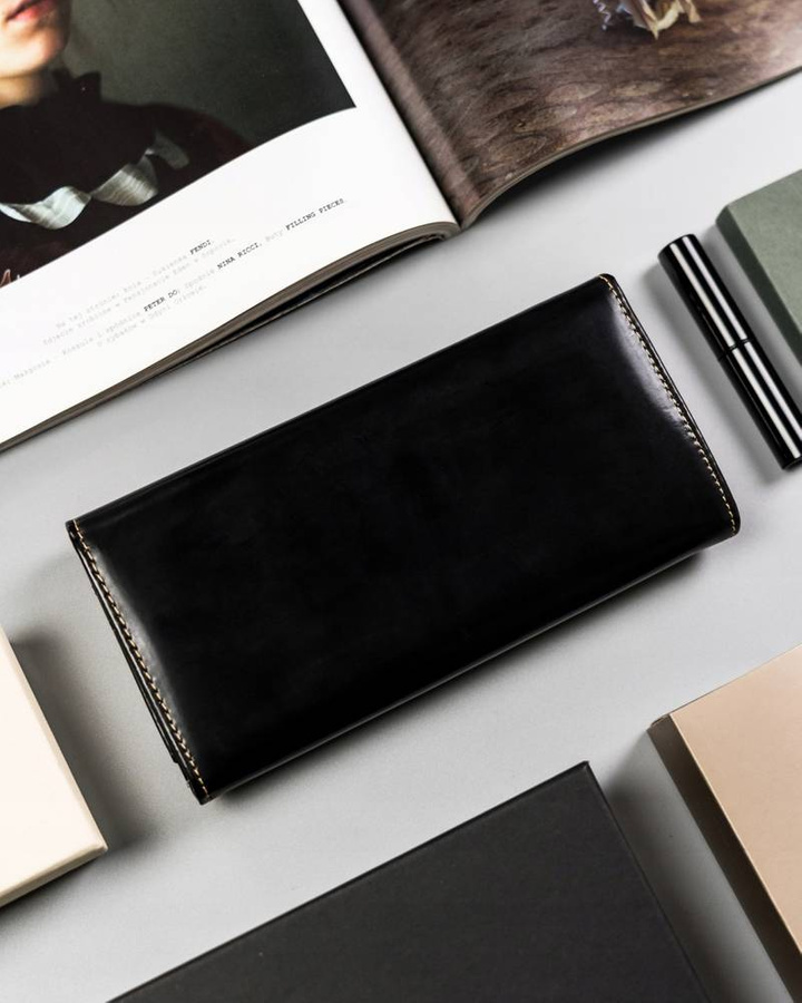 Elegancki, klasyczny portfel damski ze skóry naturalnej - Pierre Cardin