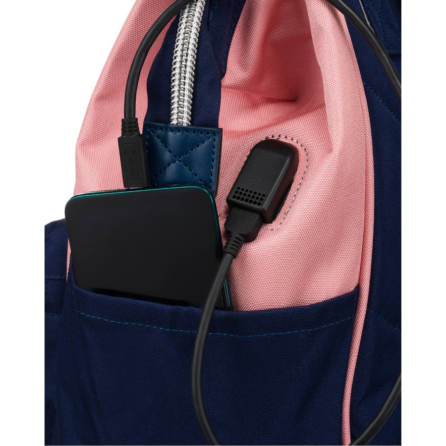 Dwukolorowy plecak miejski z kieszenią na urządzenie przenośne - Peterson