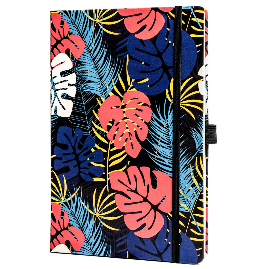 Kwiatowy, kolorowy notes zadrukowany w kropki - Peterson