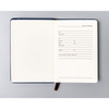 Granatowy notes w formacie A6 zadrukowany w linie - Peterson