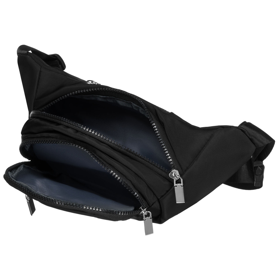 Saszetka miejsko-sportowa w czarnym kolorze - Peterson