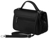 Elegancka torebka w czarnym kolorze crossbody z pikowanymi bokami - David Jones