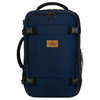 Plecak podróżny w granatowym kolorze, dwukomorowy i zamykany suwakiem - Peterson
