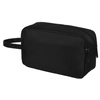 Męska, czarna kosmetyczka podróżna z poliestru zamykana suwakiem - Peterson