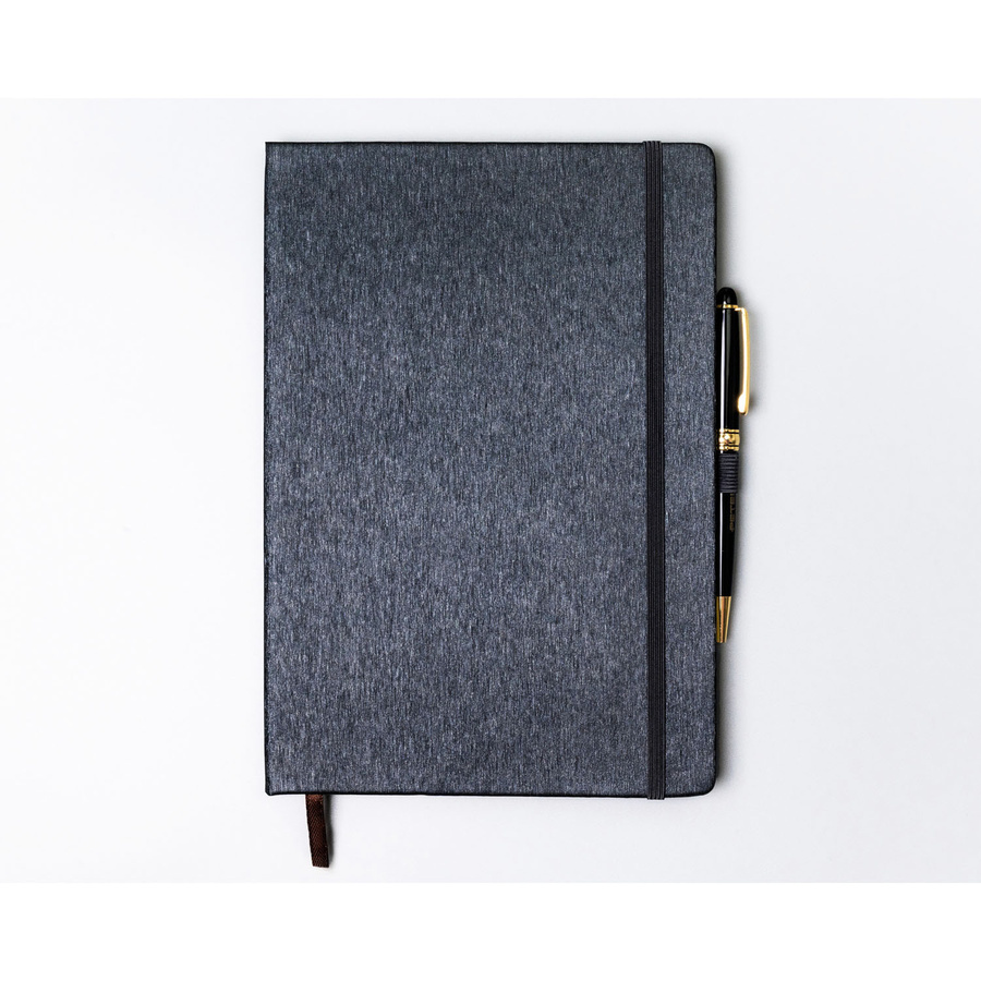 Notes w formacie B5 w szarym kolorze zadrukowany w linie - Peterson