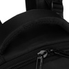 Młodzieżowy, miękki plecak szkolny z poliestru w czarnym kolorze, zawieszony na regulowanych szelkach - Peterson