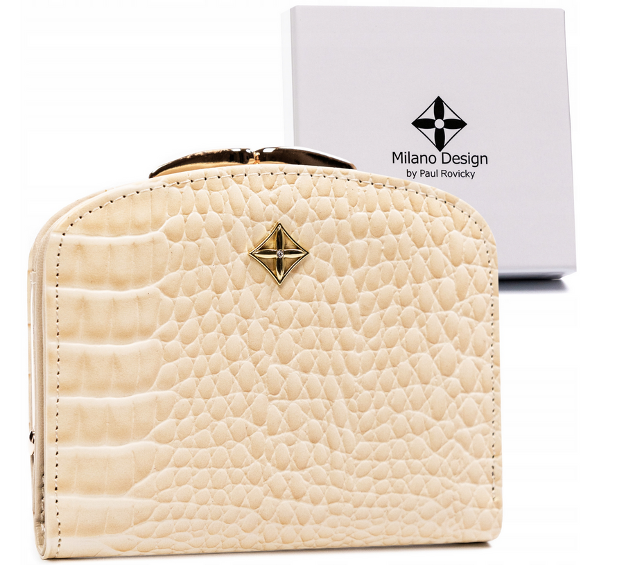 Portfel-portmonetka damska ze skóry ekologicznej - Milano Design