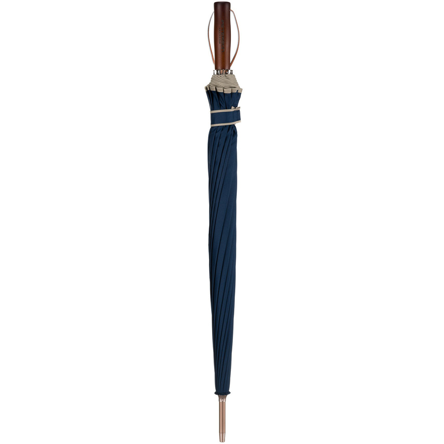 Granatowy, rządowy parasol z dużą czaszą - Peterson