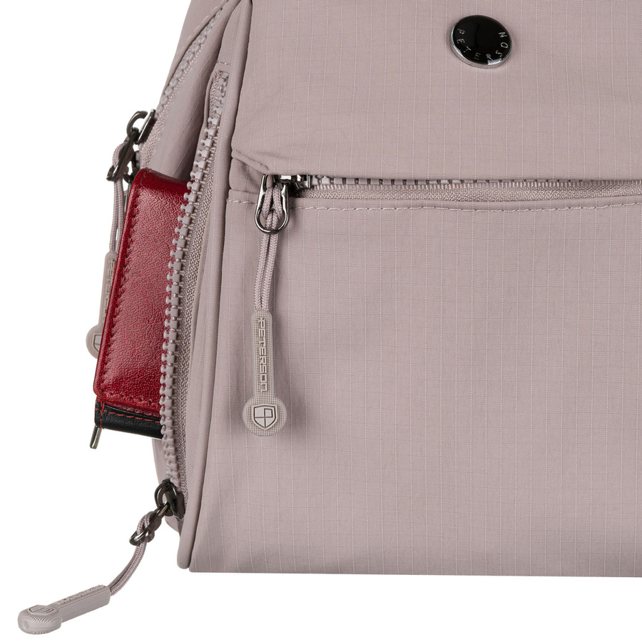 Miejski plecak damski z poliestru w modnym kolorze lila - Peterson