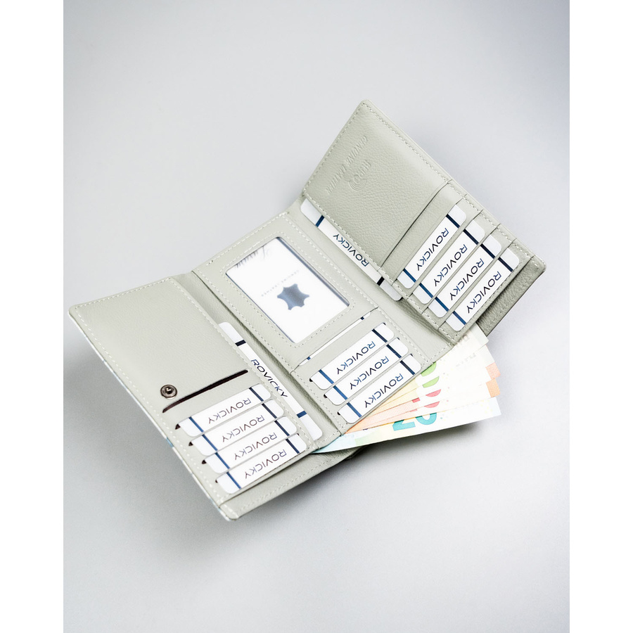 Pojemny portfel damski w kwiaty zamykany na zatrzask - 4U Cavaldi