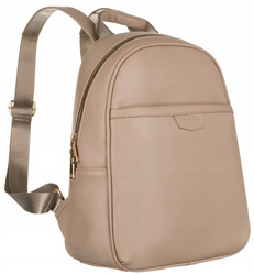 Pojemny plecak damski ze skóry ekologicznej - Peterson