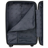 Mała walizka kabinowa z polipropylenu w szarym kolorze - Peterson