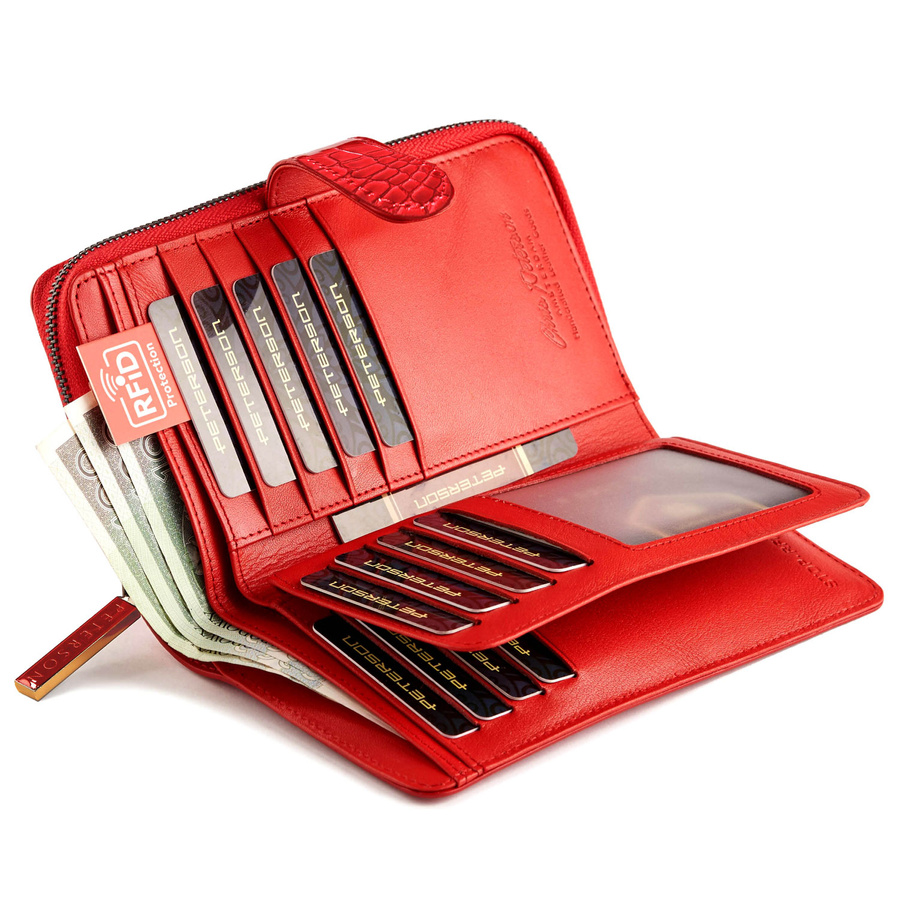 Elegancki zestaw upominkowy dla kobiet w czerwonym kolorze - Peterson