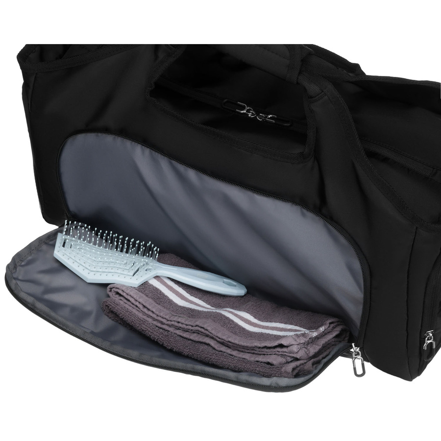 Czarna, sportowa torba podróżna na ramię - Peterson