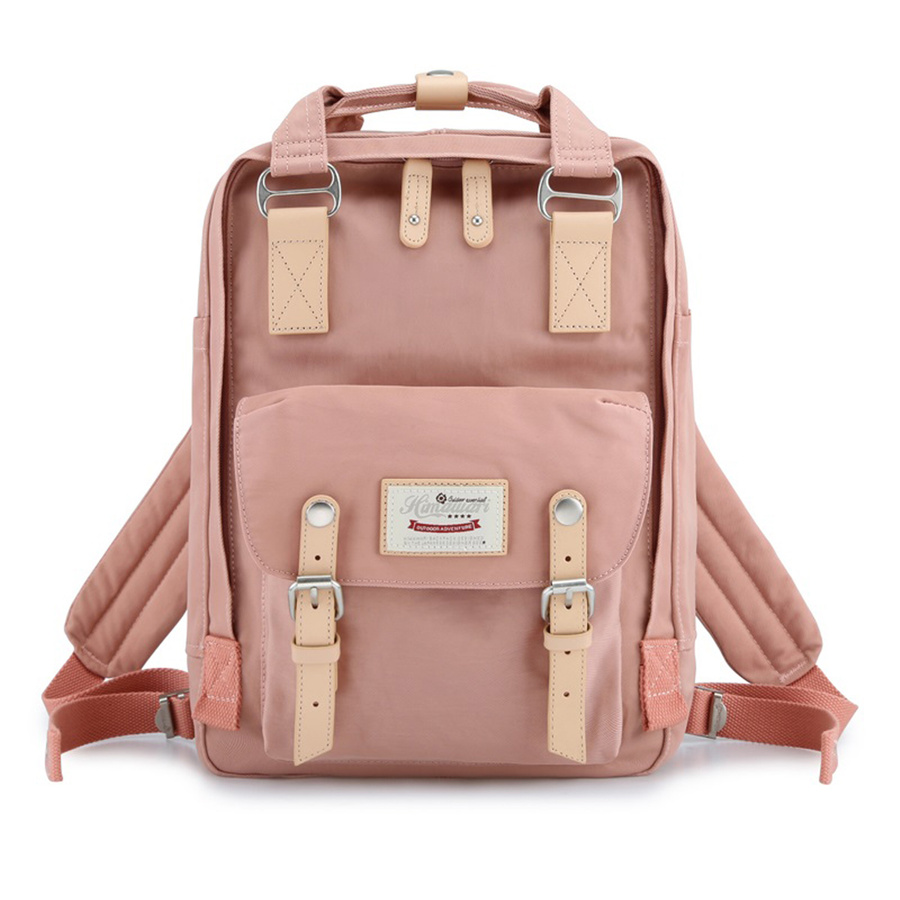 Stylowy plecak różowy na laptopa z przegródkami - Himawari