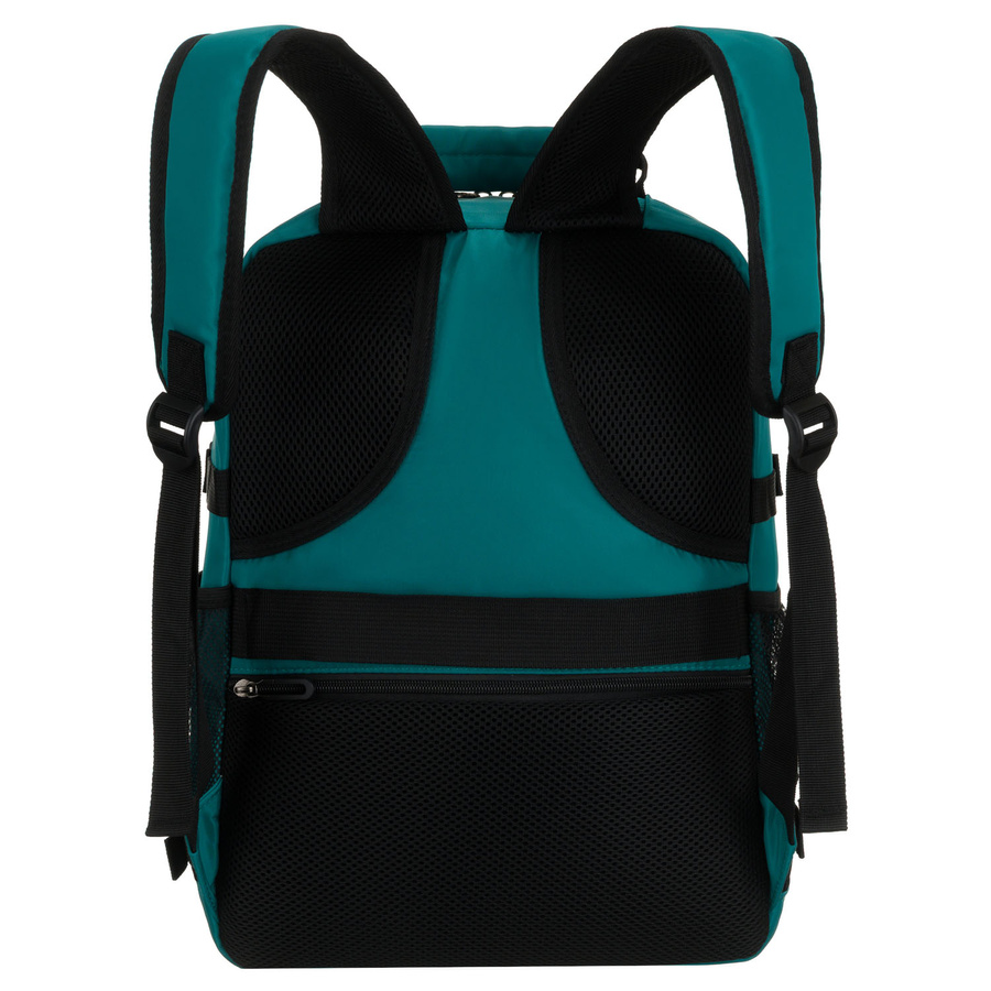 Turkusowy plecak podróżny, dwukomorowy i zamykany suwakiem - Peterson