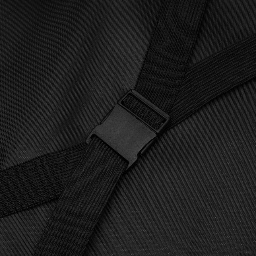 Plecak podróżny w czarnym kolorze zamykany suwakiem, idealny na bagaż podręczny - Peterson