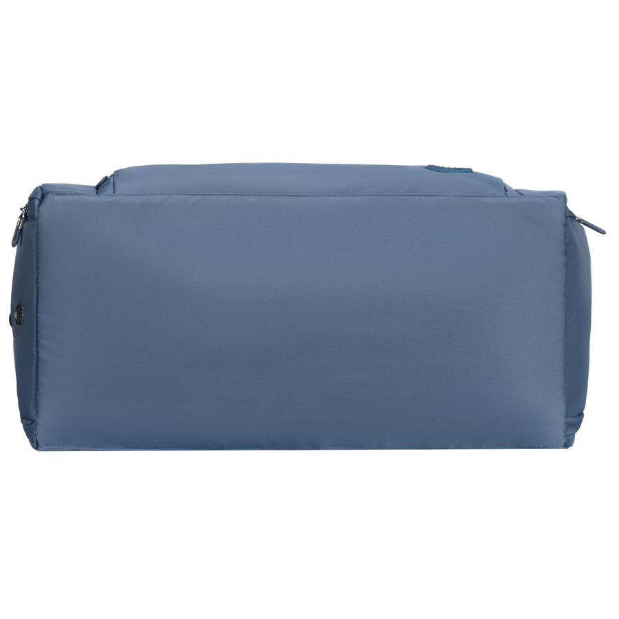 Niebieska, weekendowa torba podróżna wyposażona w uchwyt na walizkę - Peterson