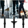 Regulowane, czarne kijki trekkingowe z aluminium - Peterson