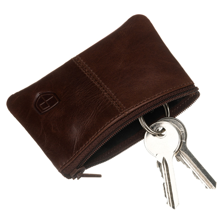 Elegancka listonoszka męska ze skóry naturalnej w brązowym kolorze - Peterson