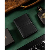 Duży, skórzany portfel męski w czarnym kolorze wyposażony w system RFID - Rovicky
