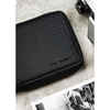 Portfel męski w czarnym kolorze z modnym, geometrycznym wzorem - Peterson