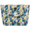 Duża shopperka damska z motywem w kwiaty