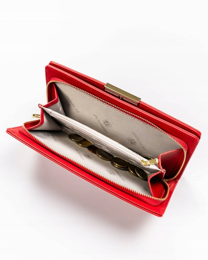 Duży portfel damski ze skóry ekologicznej - Peterson