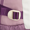 Miękki plecak szkolny z poliestru w białofioletowym kolorze, zawieszony na regulowanych szelkach - Peterson