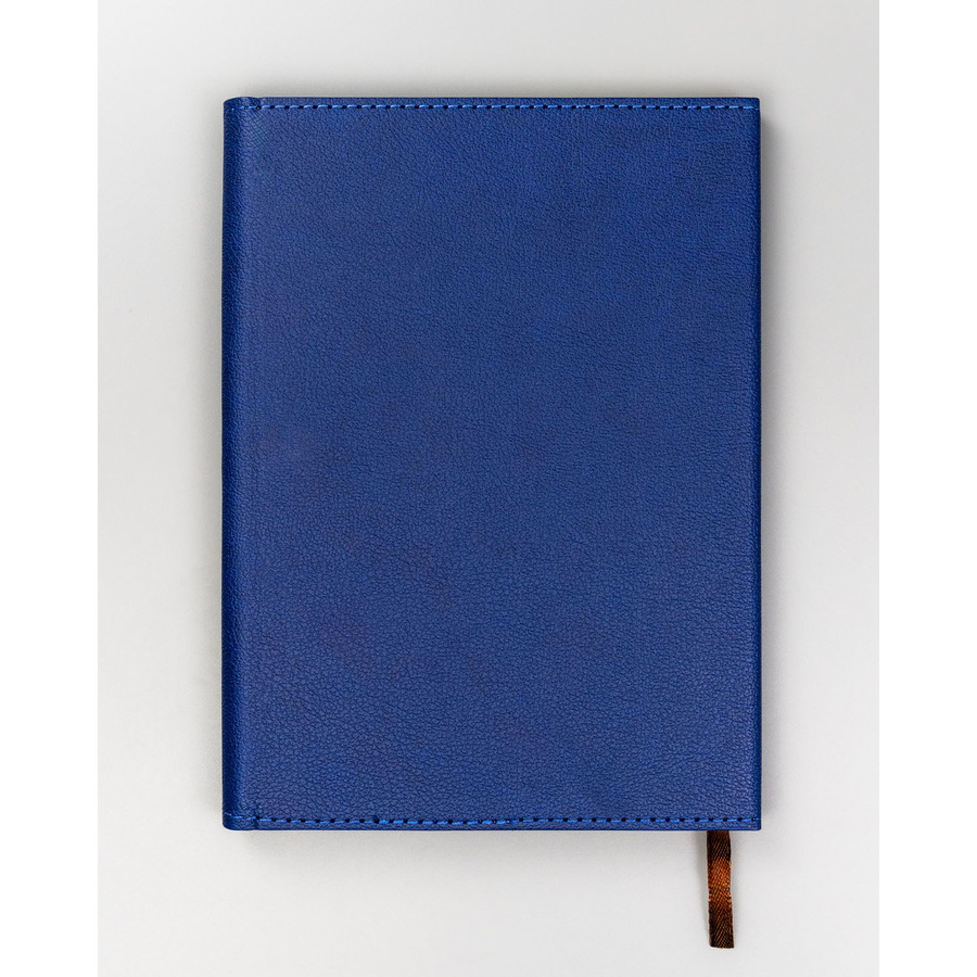 Zestaw prezentowy: granatowy notatnik w linie z magnetycznym zapięciem i czarny elegancki długopis - Peterson