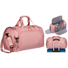 Różowa torba weekendowo-podróżna z komorą boczną na buty - Peterson