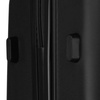 Zestaw walizek podróżnych z tworzywa ABS w czarnym kolorze - Peterson