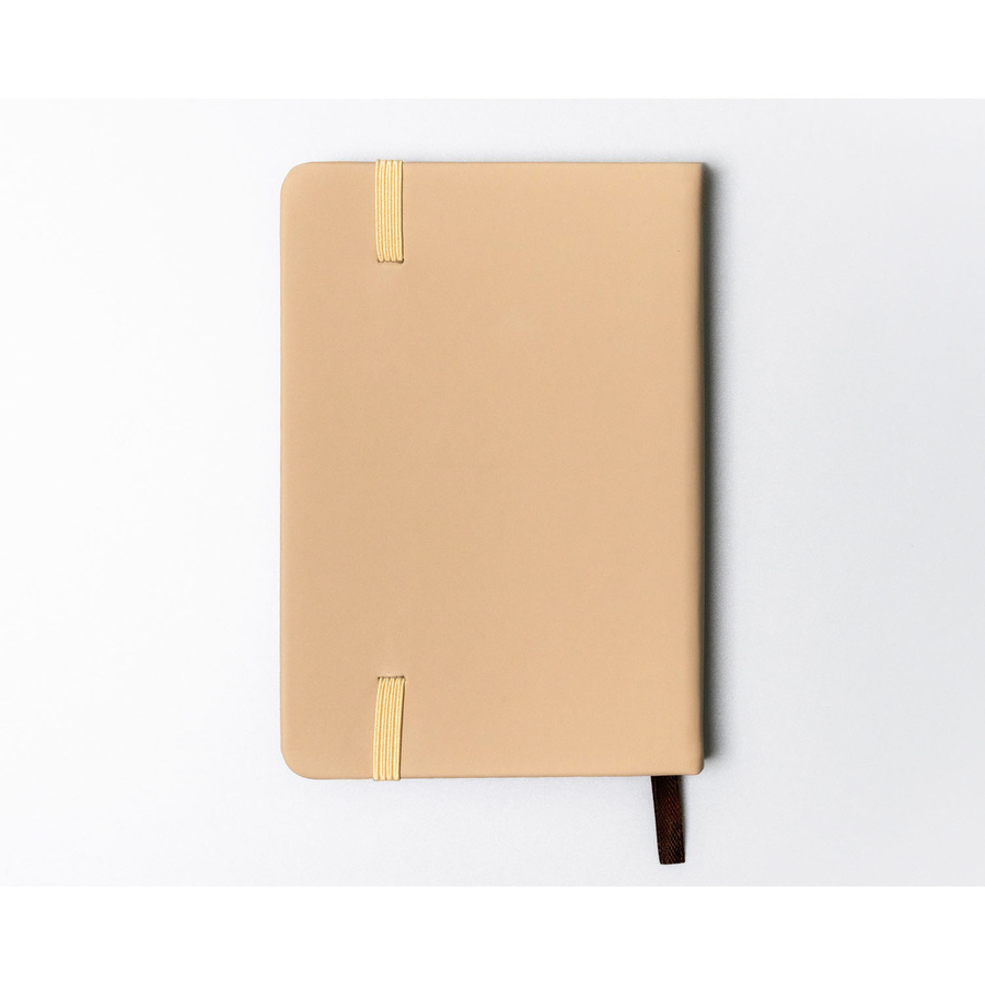 Notes w formacie A6 w  kolorze khaki zadrukowany w linie - Peterson