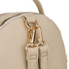 Mały plecak damski ze skóry ekologicznej w jasnobeżowym kolorze - Rovicky