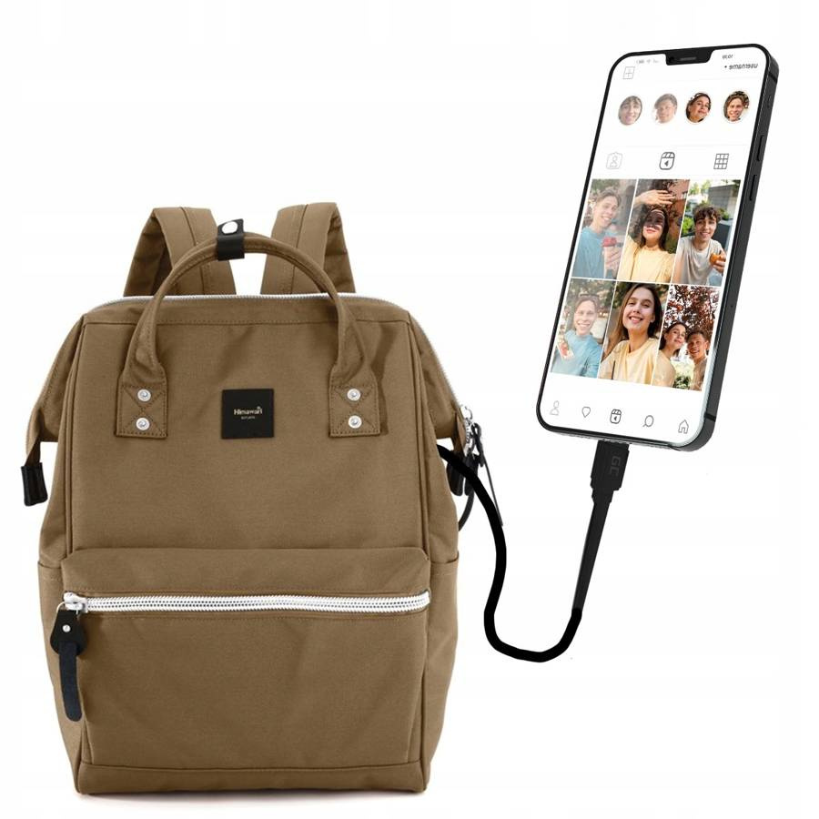 Pojemny plecak na laptopa z portem USB - Himawari