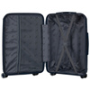 Granatowa, mała walizka kabinowa z polipropylenu - Peterson