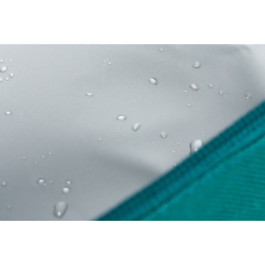 Turkusowa torba weekendowa wykonana z poliestru i zamykana suwakiem - Peterson