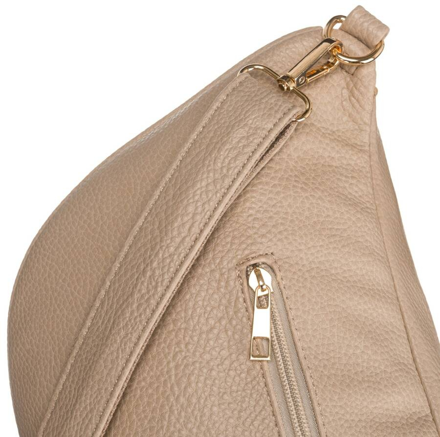 Duża saszetka damska ze skóry ekologicznej - Peterson